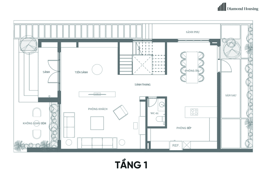 Công trình thiết kế thi công Diamond Housing