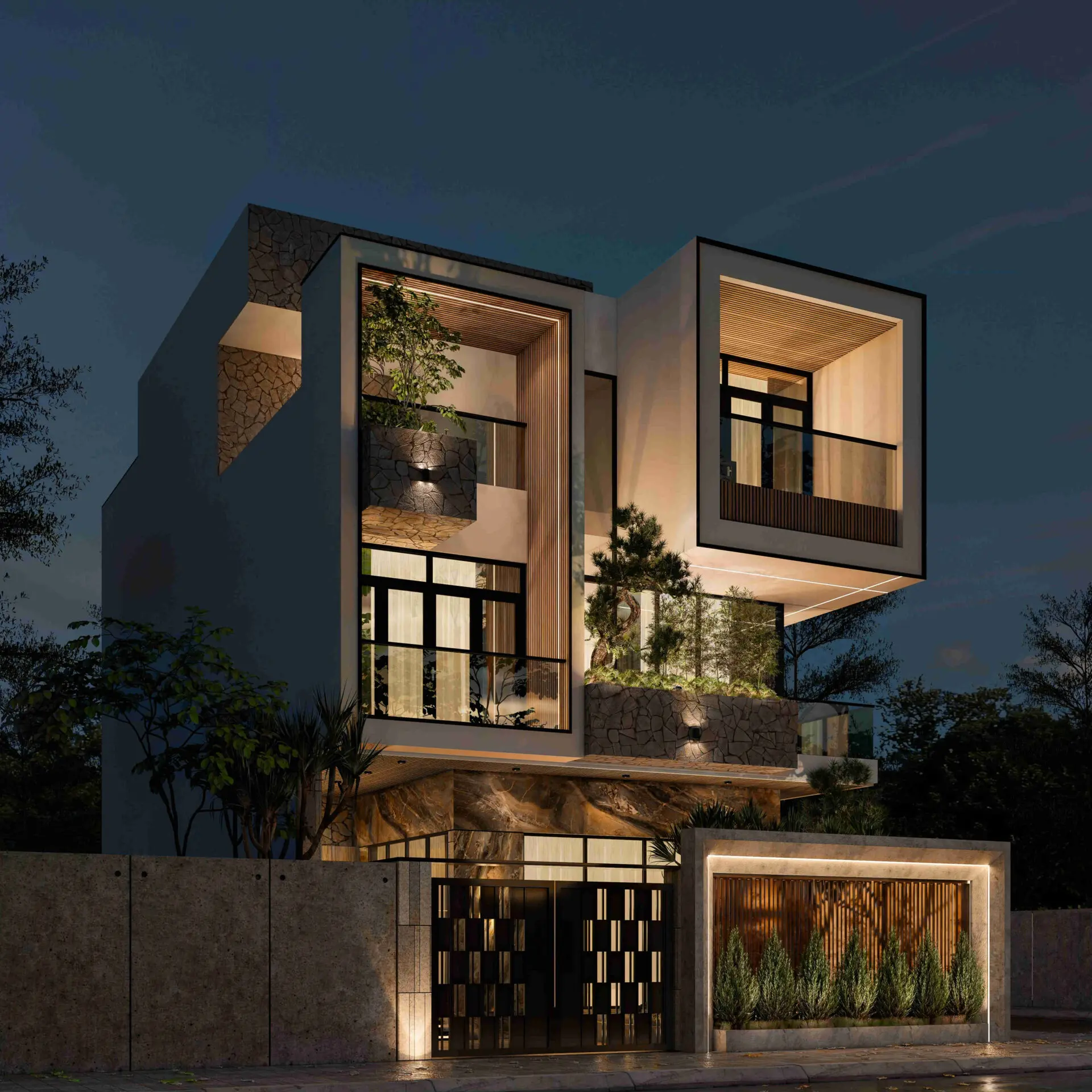 Công trình thiết kế thi công Diamond Housing